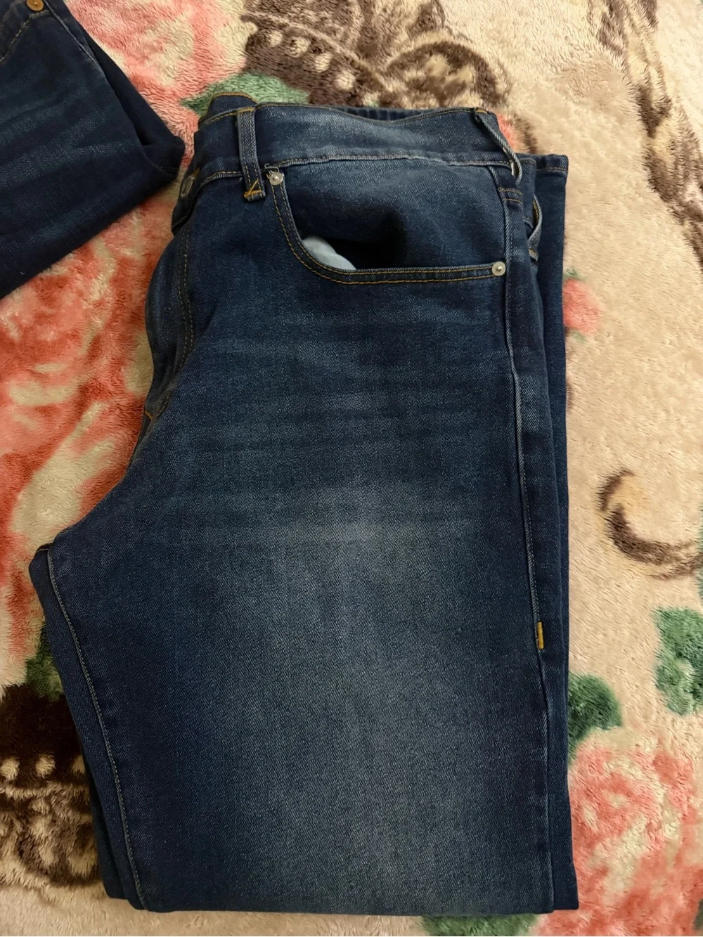 True Religion Men's Dark Blue Relaxed Jeans